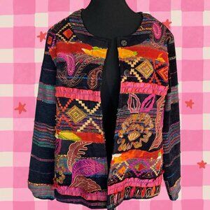 VTG Choices multicolored patchwork jacket